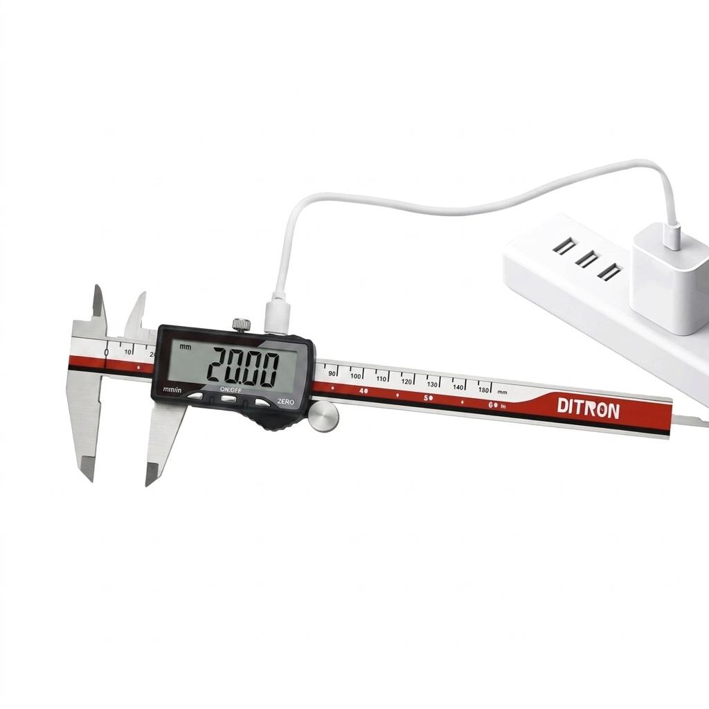 Rechargeable Digital Vernier Measuring Caliper Rechargeable Digital Vernier Caliper With Measurements With USB-C Measuring Tools 0-150 mm