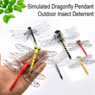 Simulated Dragonfly Pendant PVC Hanging Repellent Realistic Design Pest Deterrence Ornament Dragonfly