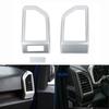 2x Dashboard Side Air Condition Vent Outlet Decor Cover Trim For Ford F150 2015+