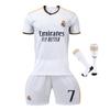 Real Madrid Vinicius Kids Soccer Jersey White Youth Sports Equipment