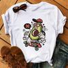 Maglietta Casual Harajuku da Donna Maycaur con Stampa di Avocado Estate Manica Corta T-shirt Casual Girocollo