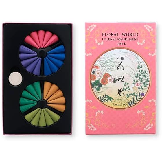 Благовония Shoeido Six Kinds of Flowers World Cone