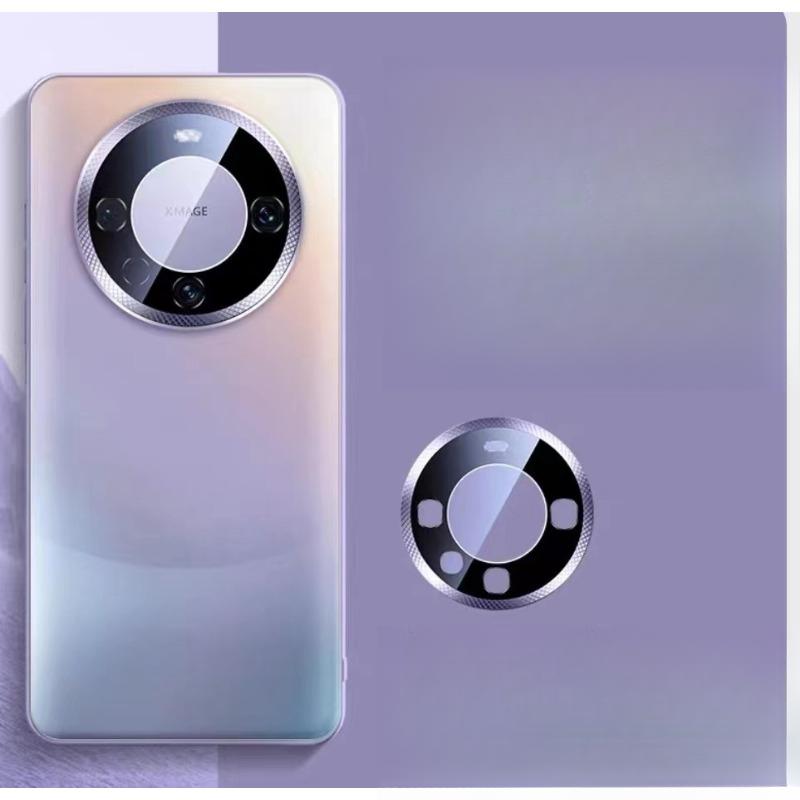 Suitable for Huawei Mate60Pro Phone Case, Frosted Glass, Mate50 Protective Case, Anti-drop Metal Ring Lens Film