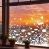 Fensteraufkleber Frühling Garten Design Doppelseitige Sichtbarkeit Elektrostatische Haftung Glasaufkleber Heim- und Geschäftsfensterdekoration