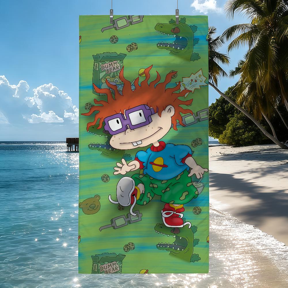 Anime R-RUGRATS-S Towel Sports Quick Dry Travel Camping Sandproof Soft Light Large Beach Towel