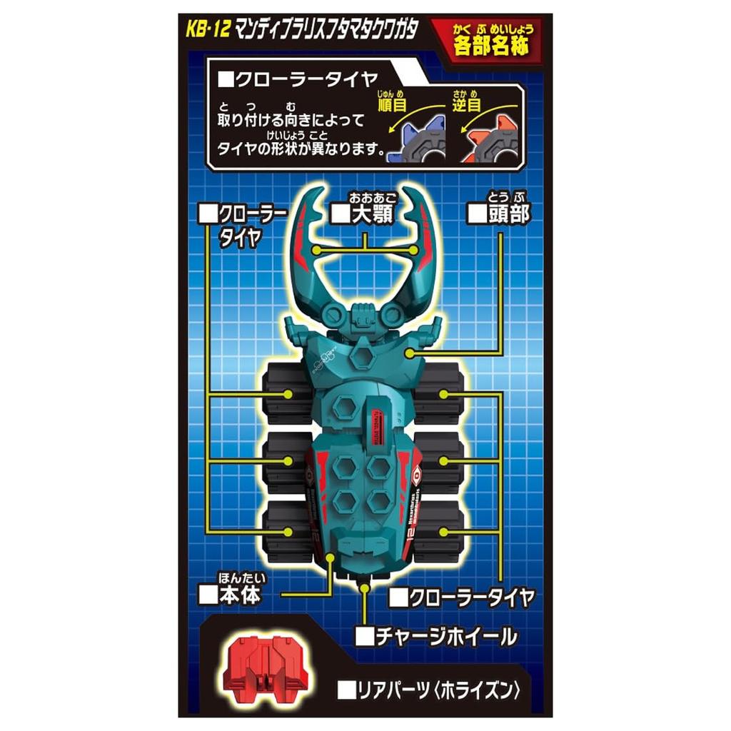 Kabutoborg Mandibularis Stag Beetle KB-12 Two-tailed