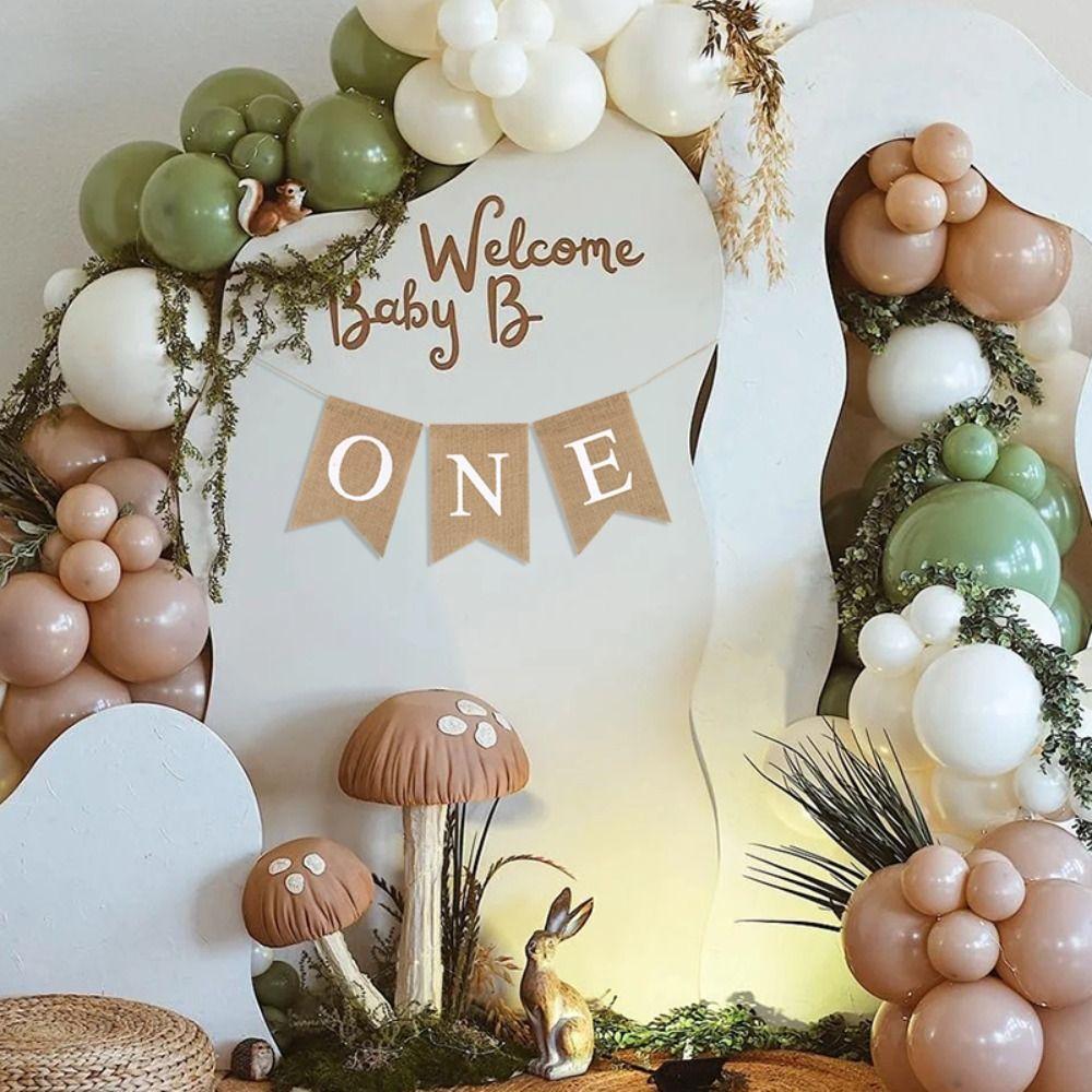 ONE Letter Chair Flag Banner Festive Baby First Party Decoration Birthday Bunting  Festival