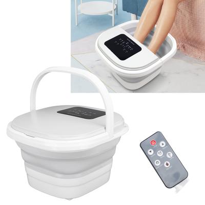 Foot Soak Tub Smart Foldable 420W 8L Large Capacity Heating Foot Massager Spa Soaker with 8 Set Rollers Foot Soaker