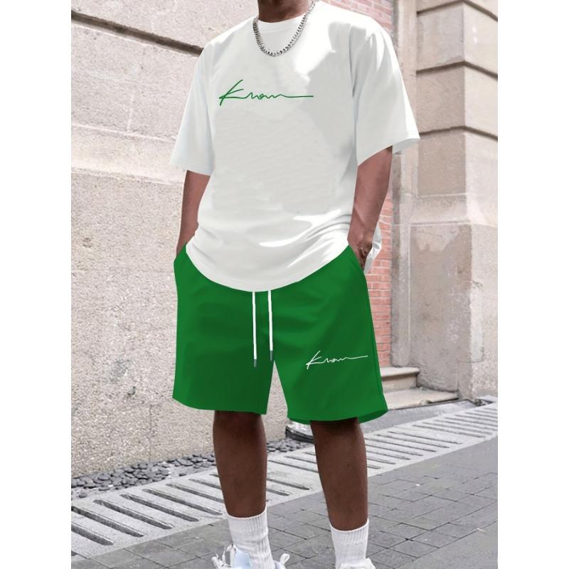 Men's Short Sleeved T-shirt and Shorts Clothing