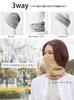 charm Neck Warmer and Cold UV Made In Organic Cotton 3-Way (Men's Women's), Lightweight, Weather, Fall/Winter (One Size/Dark Gray), Turban, Hairband,