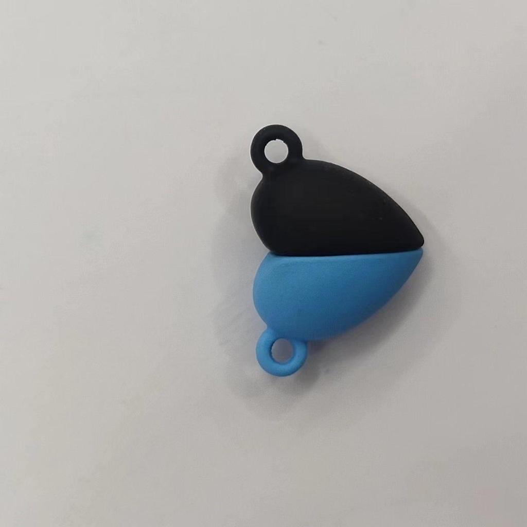 Heart-Shaped Magnetic Clasp Necklace and Bracelet DIY Kit - Smooth Round Pendant for Couples