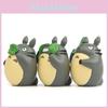 Cartoon Mein Nachbar Totoro Mit Blättern Diorama Harzmodell Für Heimdekoration Und Geschenk