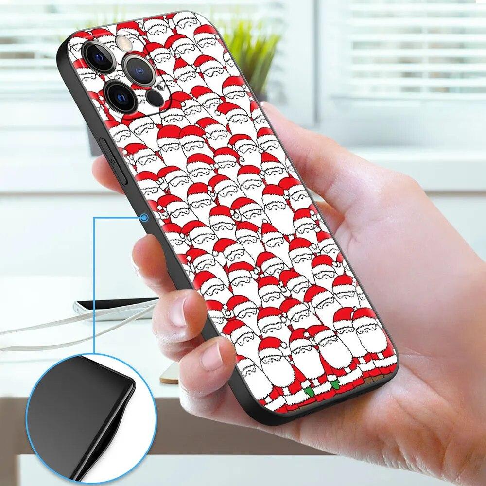 Cartoon Christmas Phone Case For iPhone Samsung Galaxy Redmi Xiaomi Oppo OnePlus Note S A 7 8 9 10 11 12 13 14 20 21 22 23 53 54 Pro Max Plus Ultra