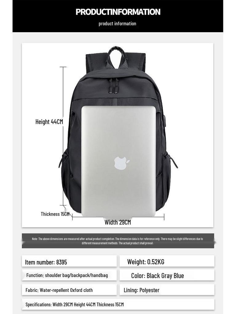 Men's Large Capacity Business & Travel Backpack with Custom Logo Option