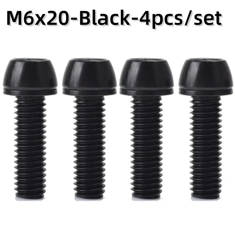 Bicycle Steering Handlebar Stem Screws Bolts M5 M6 20mm Colorful Stainless Steel Bike Spacers Hot Sale