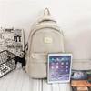 Einfarbiger Rucksack Damen Mehrere Taschen College-Schultasche Lässige Laptop-Rucksäcke Herren Schultasche für Teenager Schultaschen für Mädchen