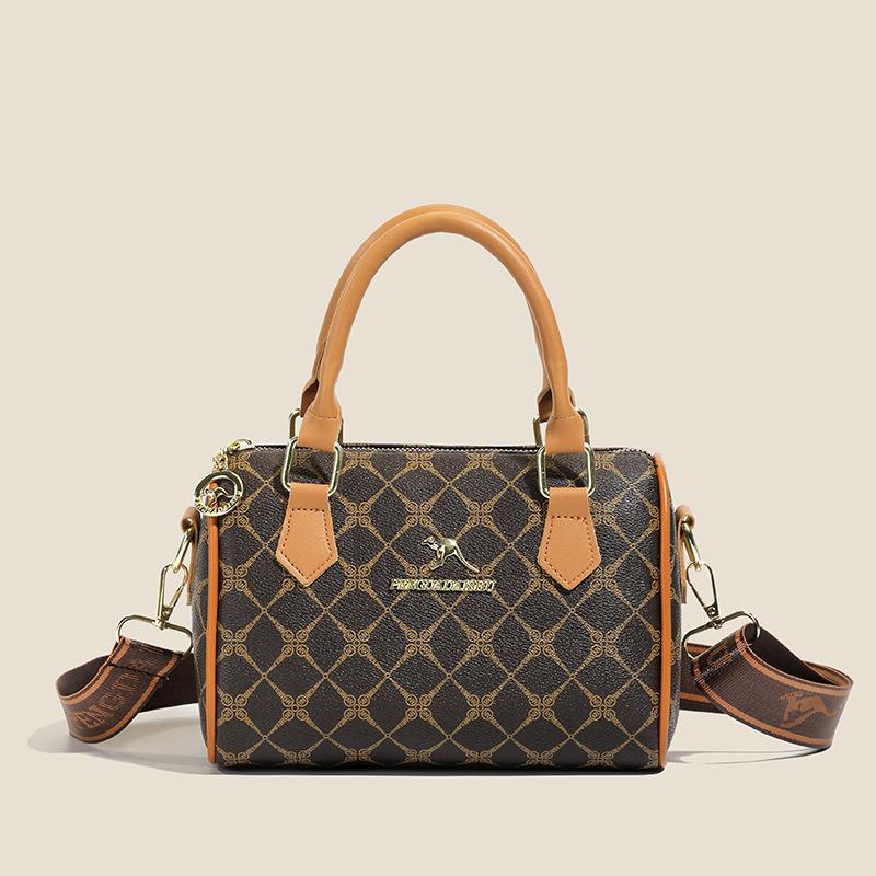 Сумка - Модная сумка-бостон через плечо для мам среднего возраста - Сумка-подушка коричневый