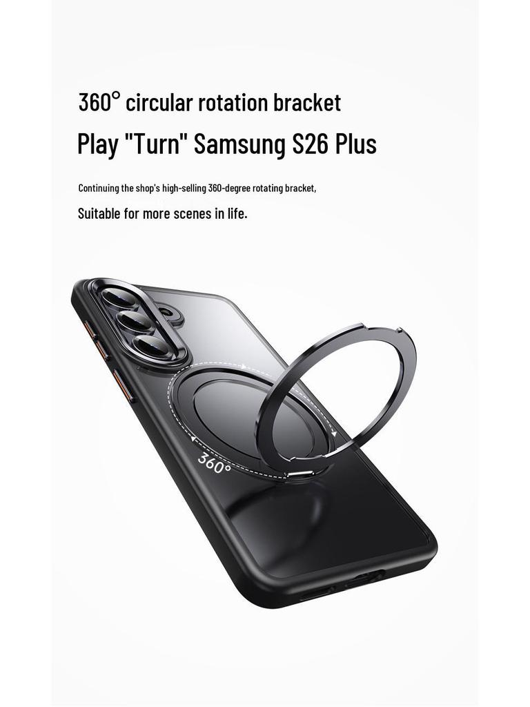 Samsung S26 Ultra TPU+PC Rotating Stand Drop-Proof Case