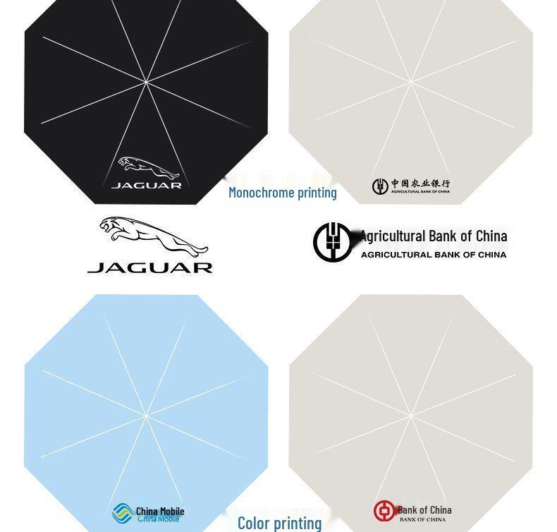 Sturdy Folding Umbrella: Cute Print, Dual-Use for Sun and Rain, Sun Protection for Men and Women