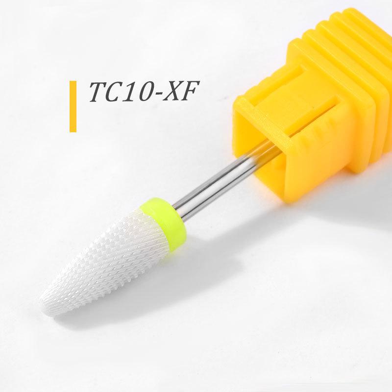 Ceramic Bullet-Shaped Nail Drill Bit for Nail and Dead Skin Removal