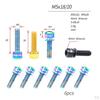 6 Pcs Titanium Alloy Handlebar Stem Bolts Diameter 8.4mm