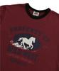 Awosijeu Wild West Ringer T-Shirt - Burgundy