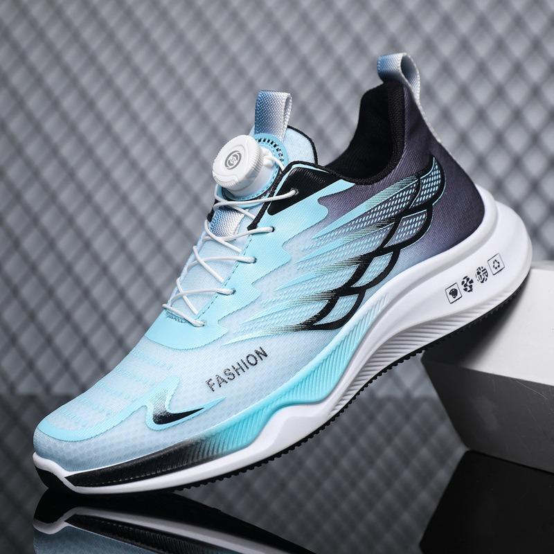 Big Size Men Breathable Mesh Rotating Buckle Sports Casual Fashion Sneakers