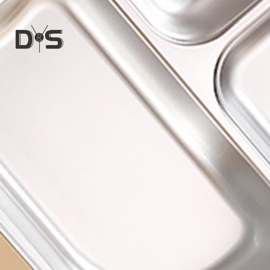 Lancheira Térmica com Compartimentos Fácil de Limpar Recipiente de Almoço de Aço Inoxidável Caixa Bento Reutilizável com Utensílios para Adultos Crianças
