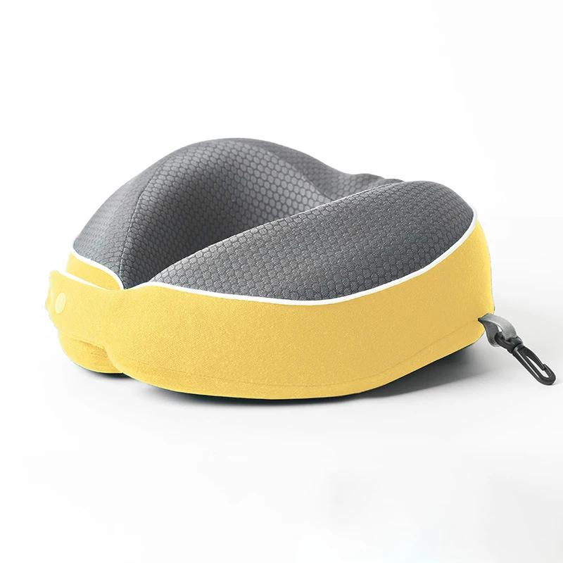 U-shaped Travel Pillow Memory Cotton Neck Protection Pillow Slow Rebound Soft Massage Neck Pillow Adult Children Aircraft Pillow