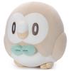 Takara Tomy Arts (TAKARATOMY A.R.T.S) Pokémon PokePeace Mocchi-Mocchi-Style Plush Toy - Rowlet (approx. 20cm tall)