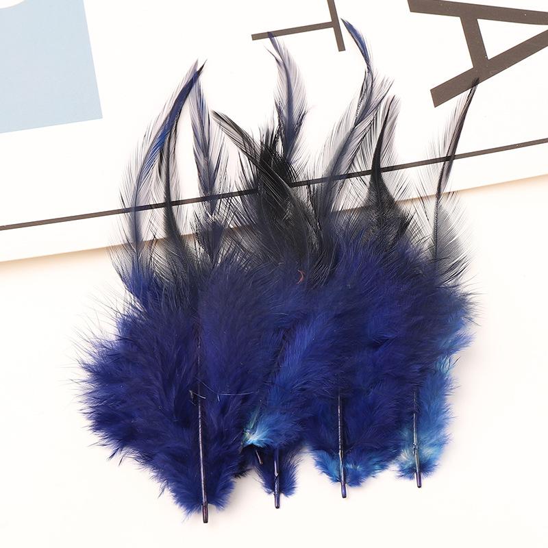 

50Pcsdiy Color Red Tip Feather Chicken Feather Jewelry Accessories Craft Decoration Dream Net Feather Material