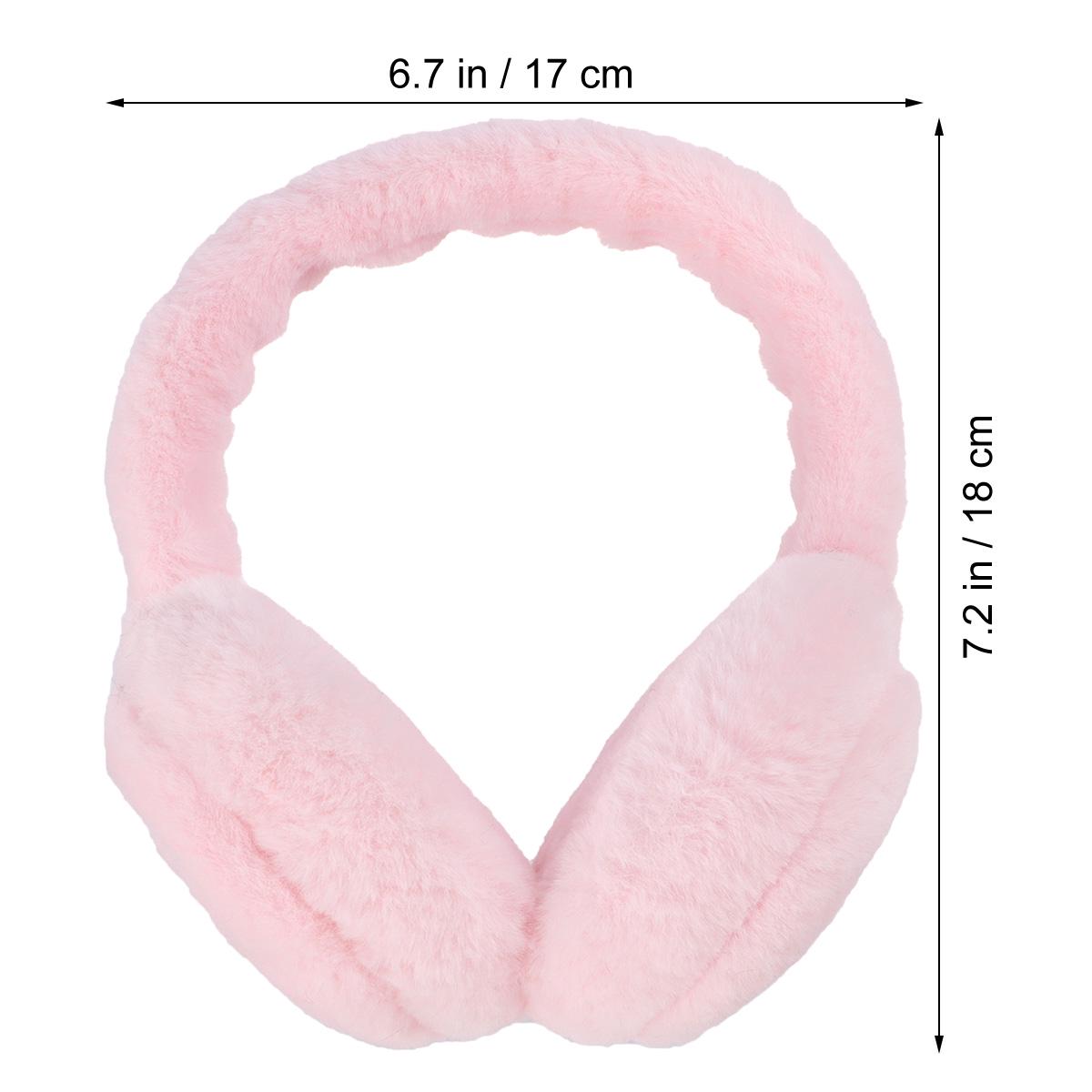 

Ear Warmer Winter Black Comfortable Headwear Outdoor Warm Earmuffs for Women Girls Winter Use Earmuffs Ear Warmers розовый