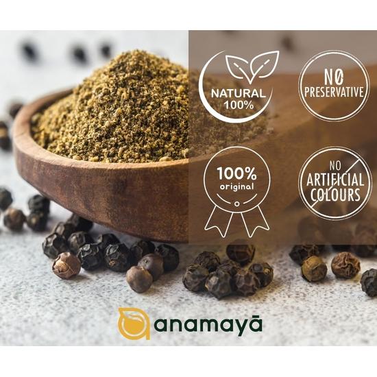 Black Pepper Powder | Kali Mirch Powder | 100% Pure and Natural | Harvested In Shillong, Meghalaya | In Food Grade Reusable Jar | 100 Gms | Pack of 1