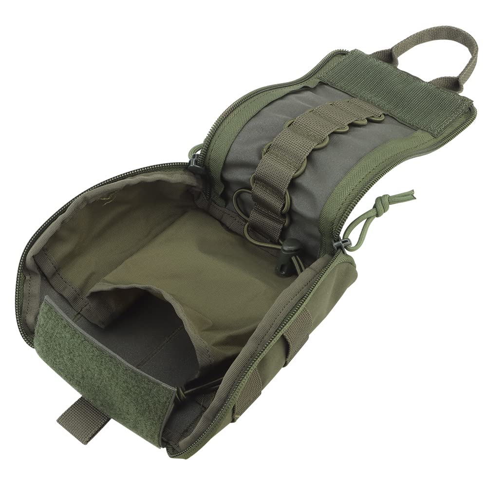 PHOENIX IKKI Multifunctional Molle-compatible Portable First Aid Kit Pouch for Disaster Preparedness, Emergency Use, First Aid, Outdoor Activities, Ta