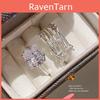 Modern Minimalist Multilayer Zircon Ring For Women With Geometric Design Gift