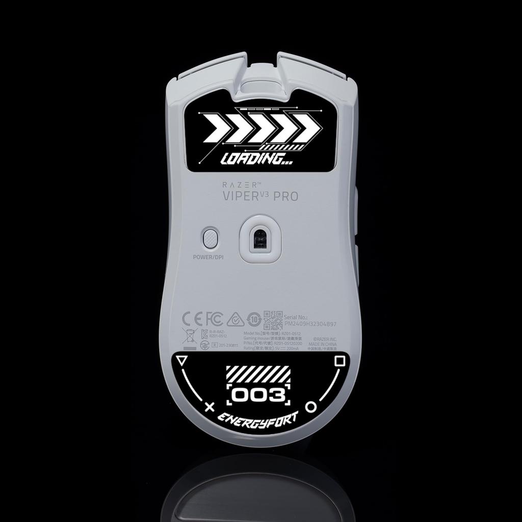 BRIMFORD Glass Mouse Feet for Razer Viper V3 Pro, Compatible with Gaming Mouse, Viper V3 Pro Glass Mouse Feet, Razer Viper V3 Pro Soles, High