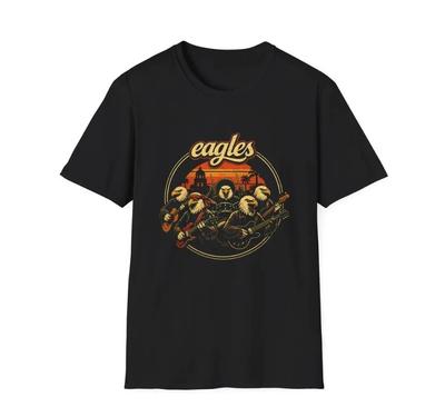 Eagles T-Shirt Retro Sunset Graphic Tee Vintage Concert Shirt