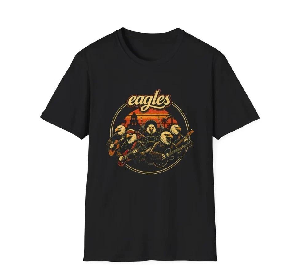 Eagles T-Shirt Retro Sunset Graphic Tee Vintage Concert Shirt 4XL
