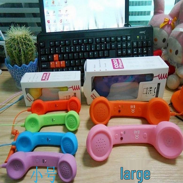 Micrófono de Teléfono con Auricular Grande Retro Anti-Radiación - Teléfono Auricular Regalo Genial