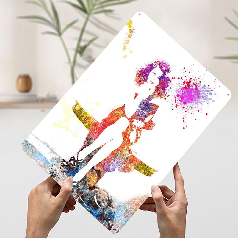 Ava Gardner Tinplate Poster Customized Wall Art Vintage Retro Metal Signs for Decoration Garage Decorations Home Decor Wand Deko 20x30cm(7.8x11.8inch)