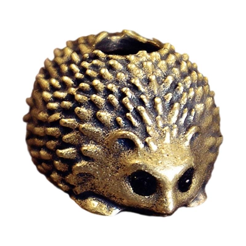 Stylish Copper/Brass Hedgehog Charm Decorative Hanging Pendant For Outdoor Gear Jewelry Crafting Creative Gift