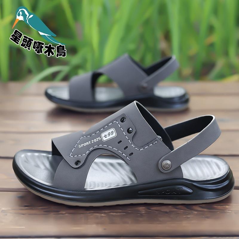 High quality beach shoes 2025 spring and summer breathable new wear-resistant non-slip sandals student word sandals