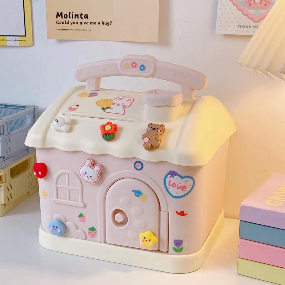 Children Savings Bank Square Money Boxes 2025 Anime Piggy Bank New Year Gift