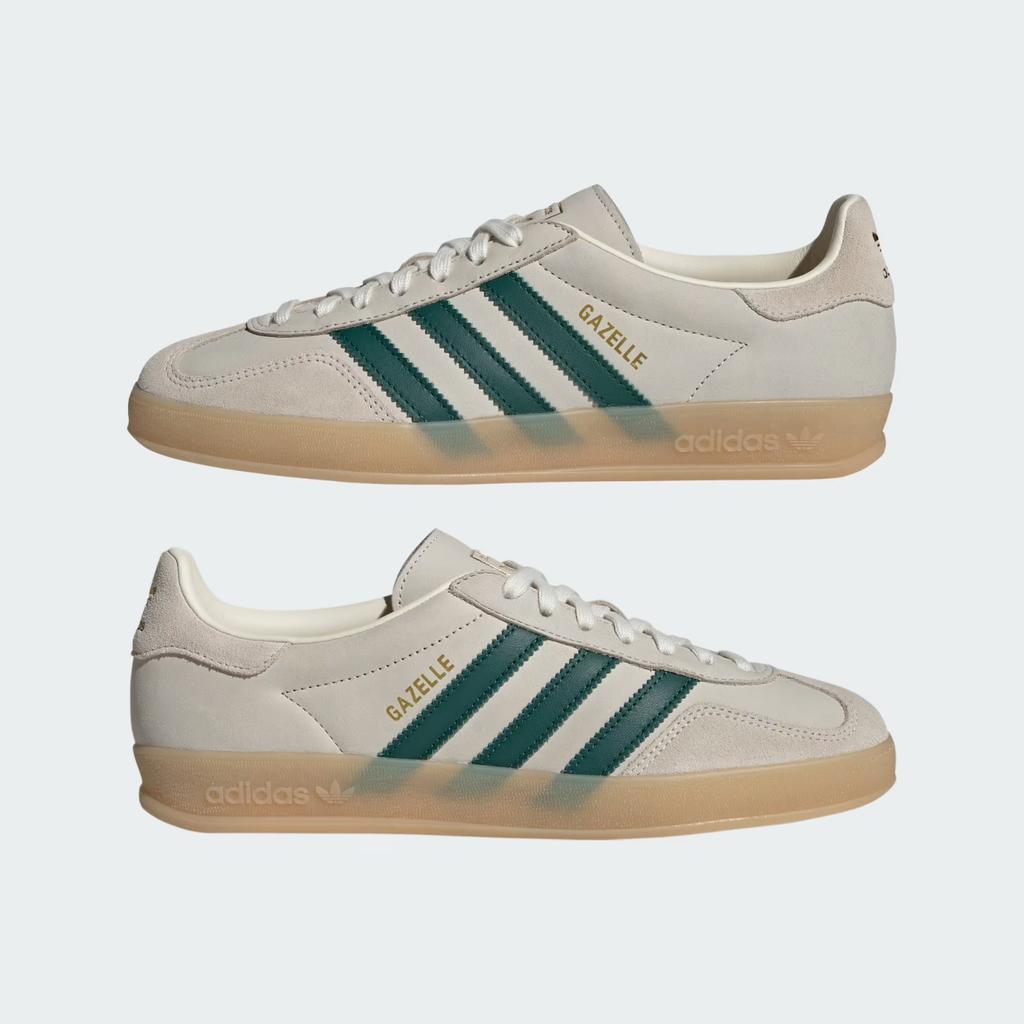 IH9675 Adidas Gazelle Indoor Cream White Collegiate Green (Men's)