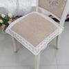 Four Seasons Household Cushions Soft Dining Chair Pads Square Plaid Pastoral Seat Pillow Office Classroom Seating Cushion Thin