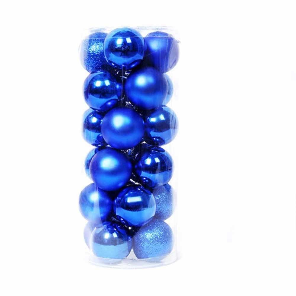 24Pcs Plastic Christmas Balls 3/5CM Xmas Tree Baubles Christmas Tree Ornaments  Xmas Tree