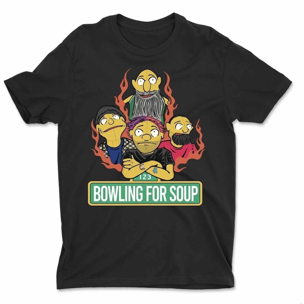 1 2 3 Bowling for Soup Band Funny Shirt Black Unisex Size S-5XL Unisex T-Shirt XXL
