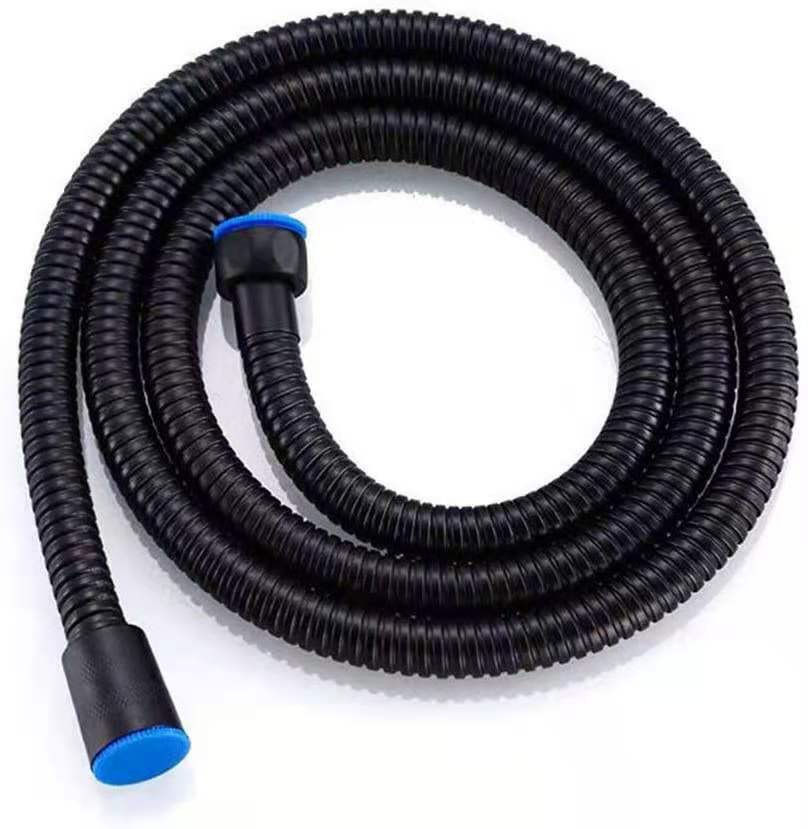 Low Price Extra Long Replacement Shower Hose 1.5m Anti-Kink Adjustable Shower Pipe- Stainless Steel on Sale (Black,1.5m) чёрный