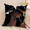 Singer Mmichael Jackson Cushion Cover Silky Short Plush Sofa Pillow Cover Hidden Zipper Soft Dustproof Case for Home Decor