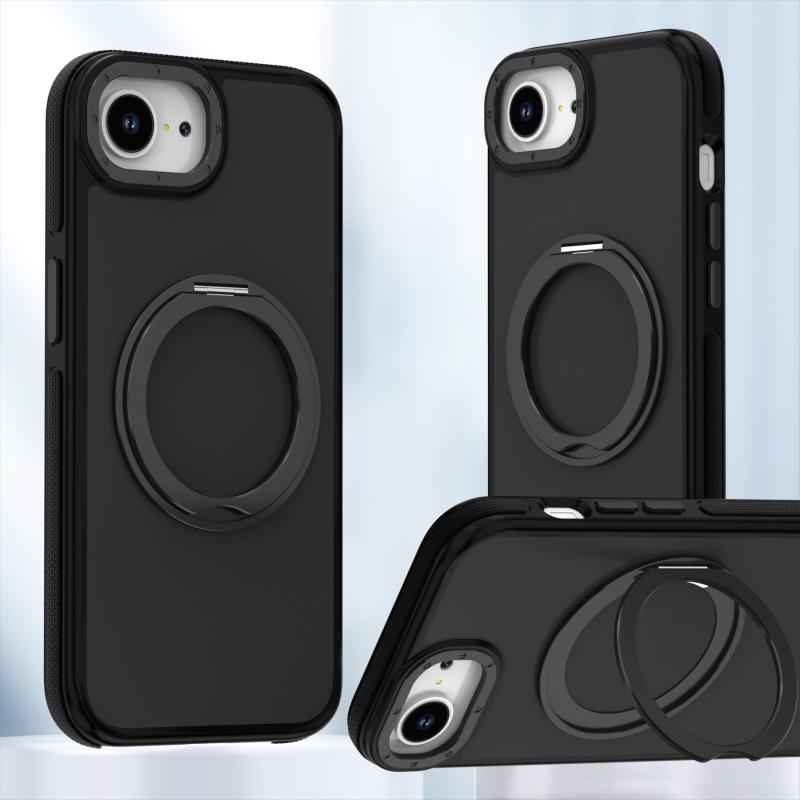 

For iPhone17e iphone16e iphone 17E 16E Case Magnetic Holder Matte Baby Skin Touch Surface Anti-Fingerprint Protective Cover iPhone 16e